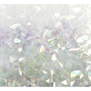 Transparent broken glass tiles frosted glass film